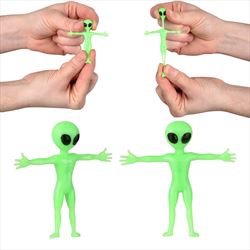 TR86399 Glow In Dark Stretchy Alien 2 1/4